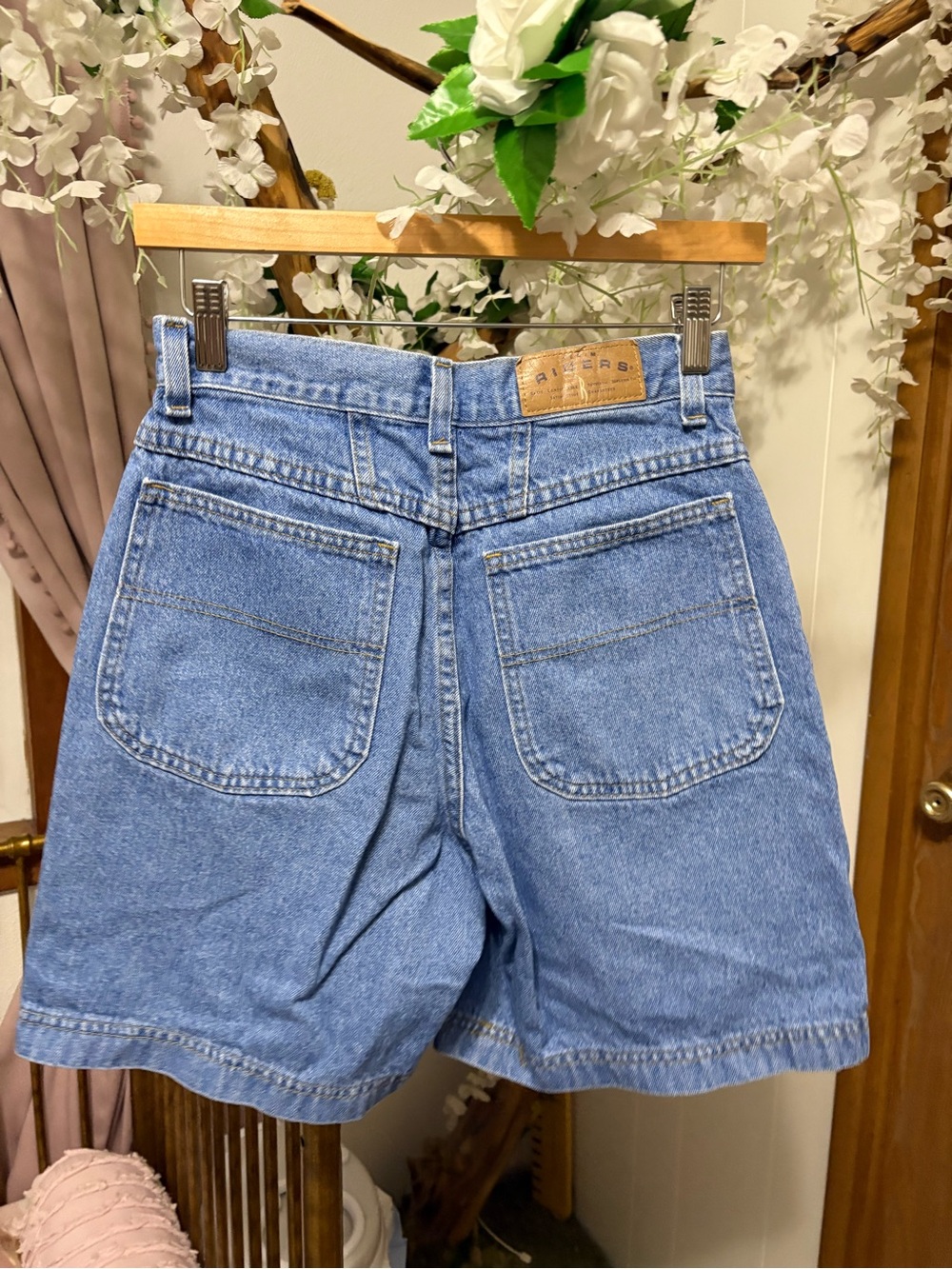 Vintage Riders Denim Jean Shorts - Medium Blue